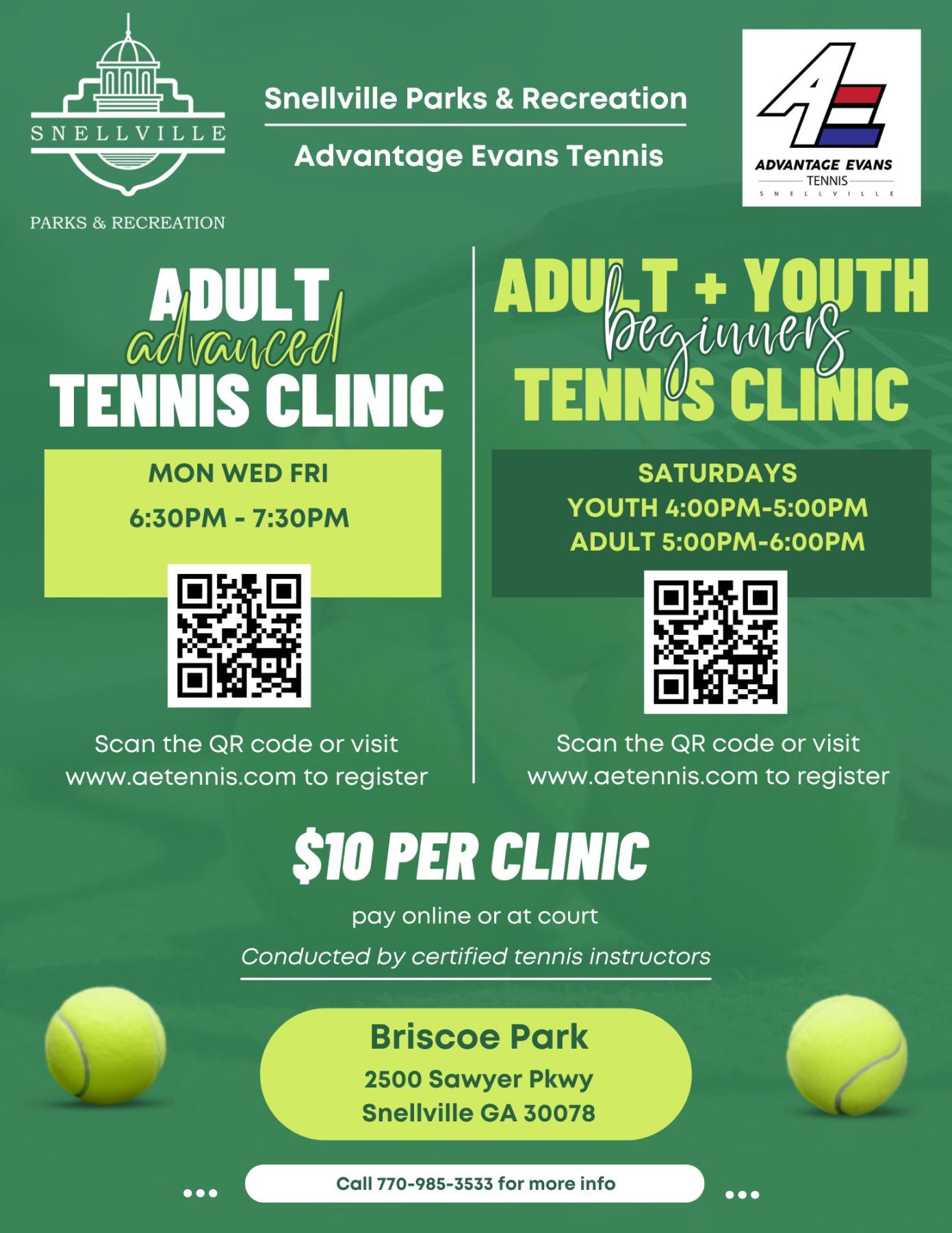 tennis clinic