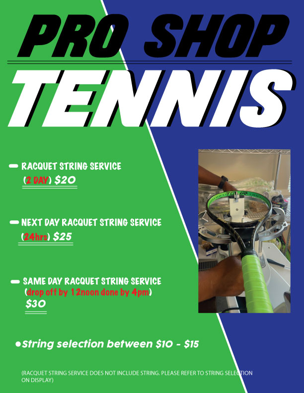 tennis stringing service